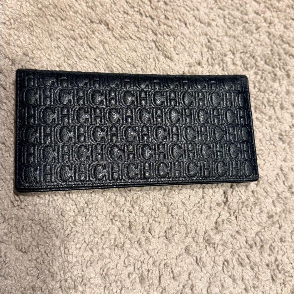 Carolina Herrera Black Leather Wallet - Picture 3 of 9